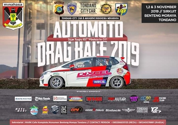 Automoto Drag Race 2019 Ramaikan HUT Minahasa