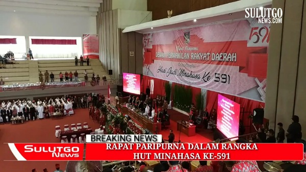 Rapat Paripurna Dalam Rangka HUT Minahasa Ke- 591