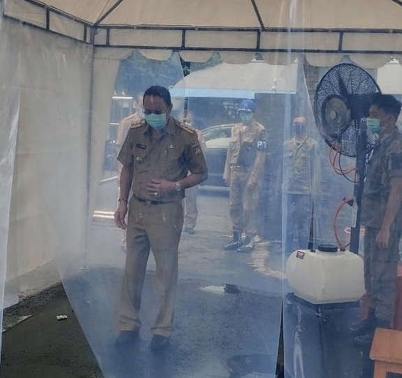 Akses Keluar Masuk Kantor Bupati Minahasa Diperketat Tangkal Covid 19