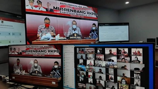 Musrenbang RKPD Kabupaten Minahasa Dilaksanakan Lewat Video Conference