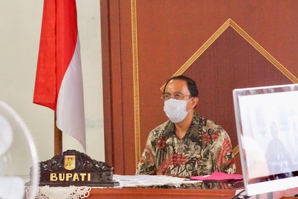 Bupati ROR Rapat Refocusing dan Realokasi APBD 2020 Dengan Kementerian (Covid 19)