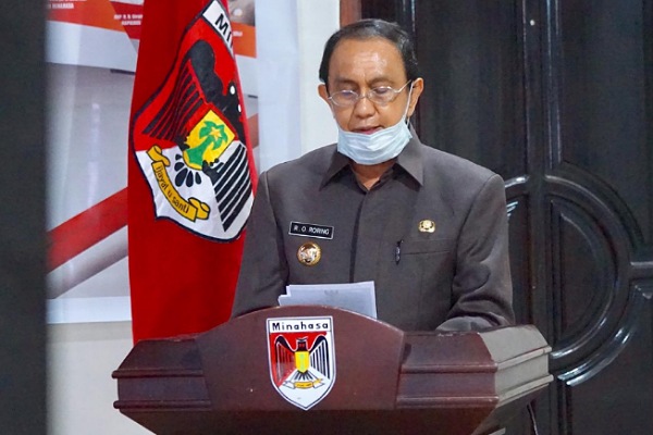 Rapat Paripurna LKPJ Kabupaten Minahasa Dilaksanakan Via Video Conference