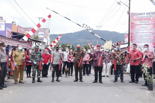Peresmian Kampung Mapalus Tangguh Covid-19 di Desa Kanonang Satu