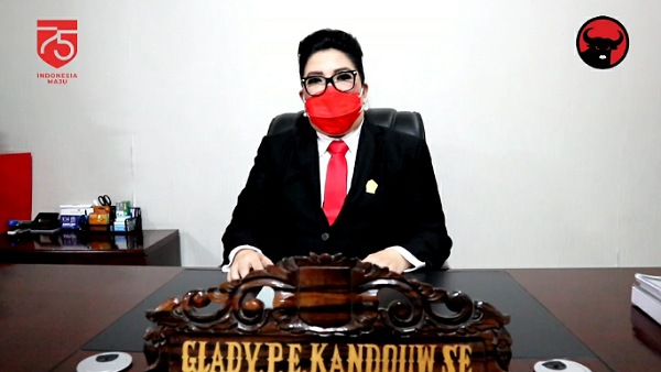 Ketua DPRD Kabupaten Minahasa, Glady Kandouw SE, Mengucapkan Dirgahayu RI Ke-75