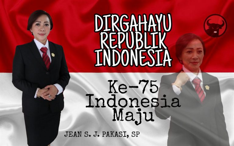 Jean S. J. Pakasi SP, Anggota DPRD Minahasa, Mengucapkan Dirgahayu RI Ke-75