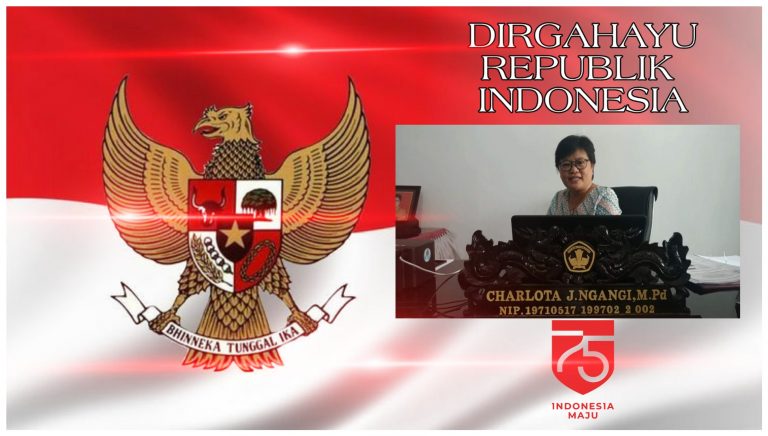 Charlota J. Ngangi MPd, Kepala Sekolah SMPN 2 Tondano, Mengucapkan Dirgahayu RI Ke-75