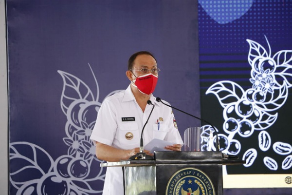 Bupati Royke Buka Sosialisasi dan Fasilitasi Geografis Kopi Arabika