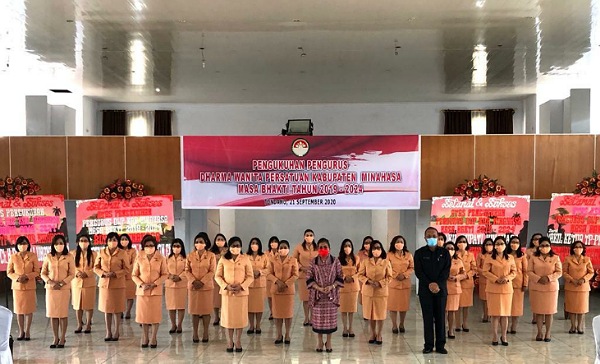 Pengukuhan DWP Kabupaten Minahasa Masa Bhakti 2019-2024