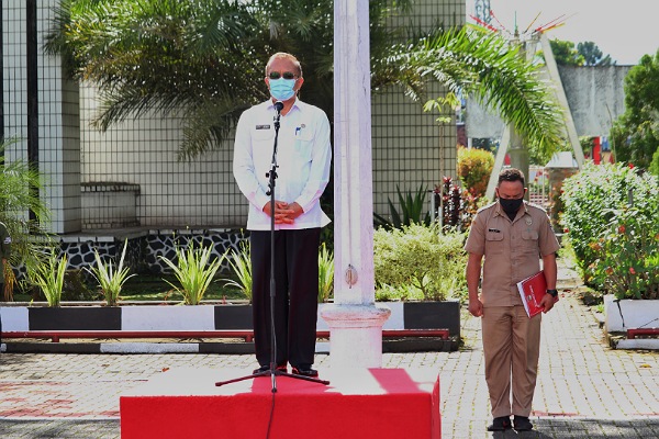 Sekda Muntu Inspektur Upacara Peringatan HUT Provinsi Sulut Ke- 56