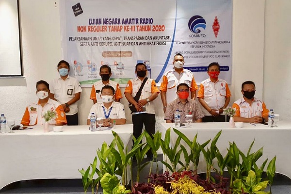 Ujian Negara Amatir Radio Non Regular Tahap III Tahun 2020 di Kabupaten Minahasa