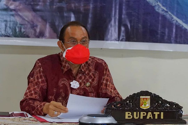 Bupati Royke Ikut Diskusi Virtual Global Meja Bundar Pimpinan Daerah oleh Rare USA