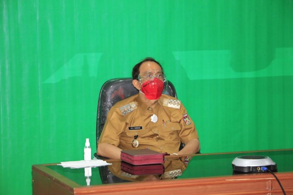 Bupati ROR Ikut Pemantauan Kerugian Negara Dan Daerah Periode Semester 2 Tahun 2020 oleh BPK RI