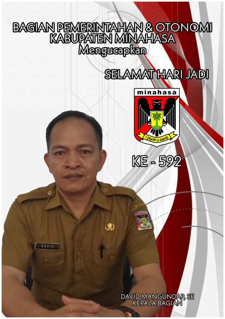 David Mangundap, SE, Bagian Pemerintahan dan Otonomi Kabupaten Minahasa