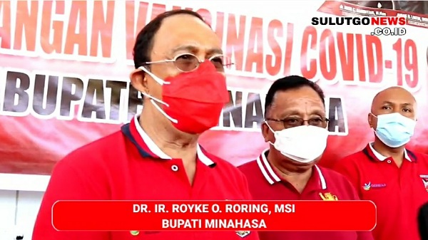 Pemerintah Kabupaten Minahasa Canangkan Vaksinasi Covid 19