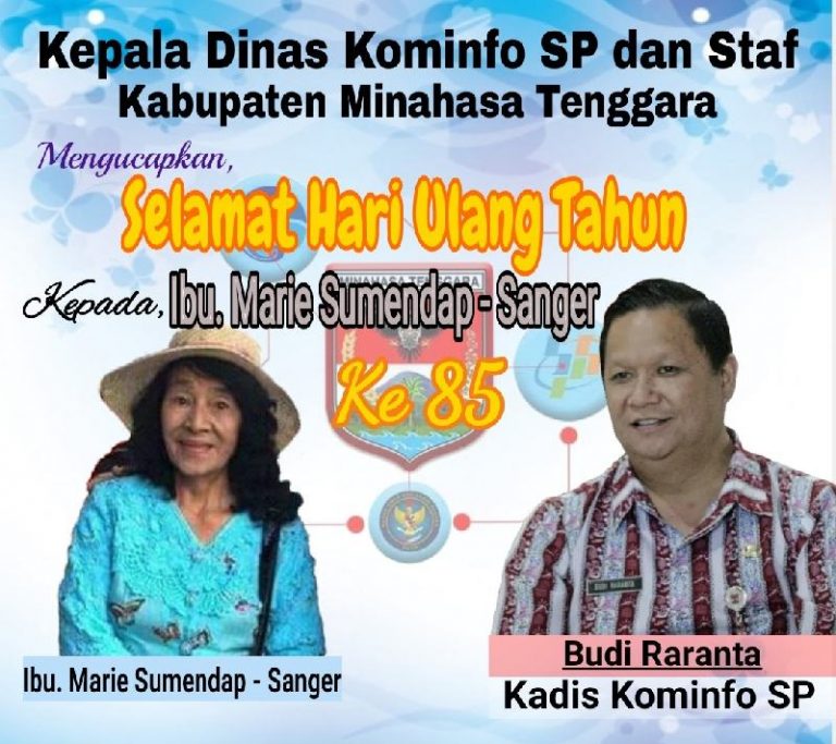 HUT Ke-85 Ibu Tercinta Bupati Minahasa Tenggara, Kadis Kominfo SP Dan Staf Ucapkan Selamat