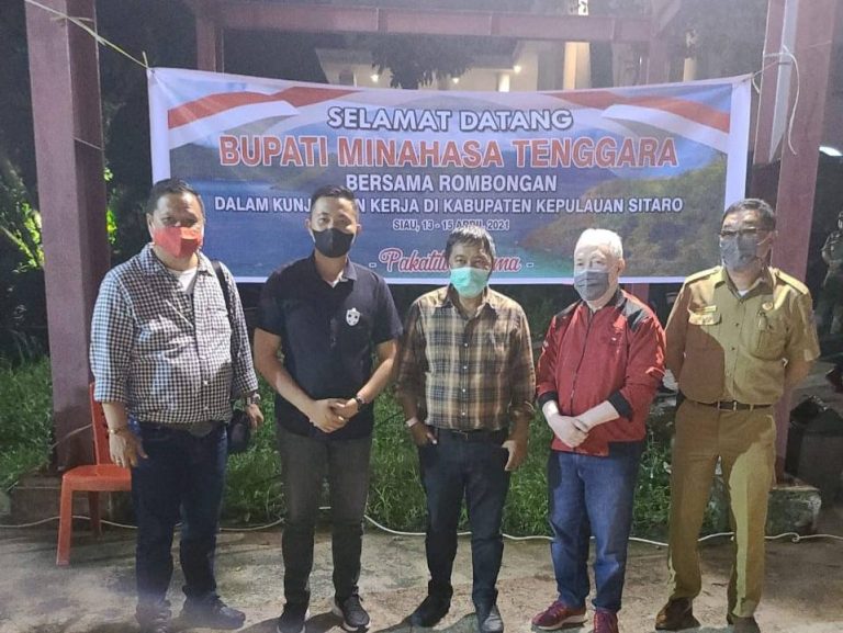 Bupati Minahasa Tenggara Dan Jajaran Lakukan Kunjungan Kerja Di Kabupaten Kepulauan Sitaro