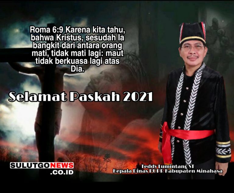 Kepala Dinas PUPR Kabupaten Minahasa, Mengucapkan Selamat Paskah