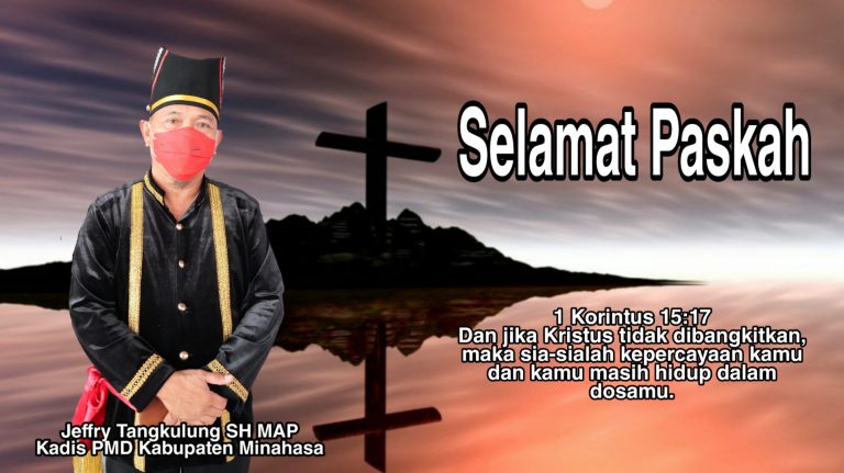 Kepala Dinas PMD Kabupaten Minahasa, Mengucapkan Selamat Paskah