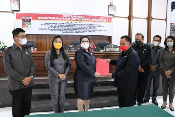 Rapat Paripurna Penandatanganan RPJMD dan Penyampaian Ranperda APBD Tahun 2020