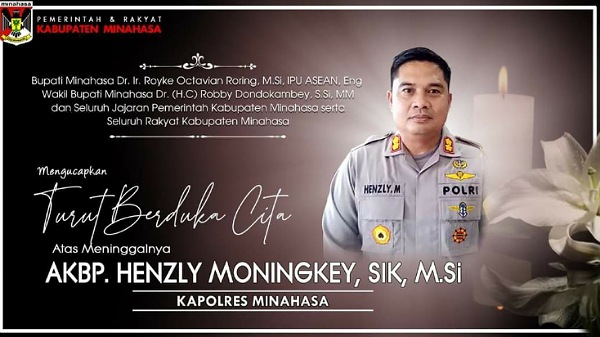 Pemerintah Minahasa Turut Berduka Atas Kepergian AKBP Henzly Moningkey