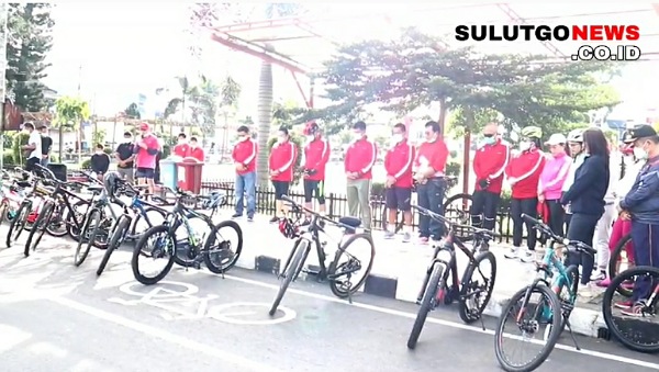 Funbike Sosialisasi Vaksinasi Massal di Kabupaten Minahasa