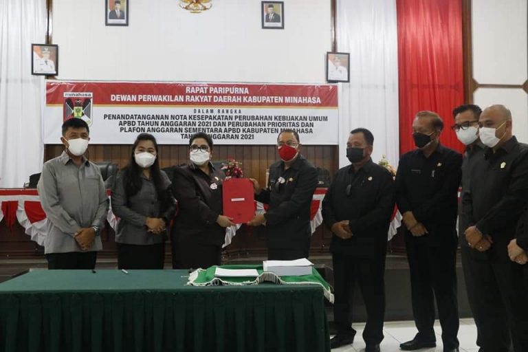 Eksekutif dan Legislatif Kabupaten Minahasa Sepakati APBD Perubahan