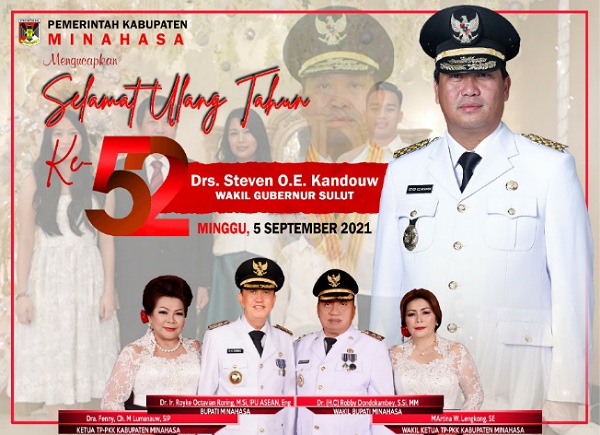 Selamat Ulang Tahun Wagub Steven Kandouw