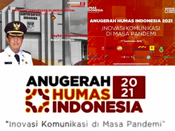 Bupati Royke Terima Penghargaan Bupati Terpopuler