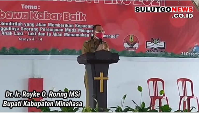 Ibadah Perayaan Natal 2021, Insan Pers dan Diskominfo Minahasa