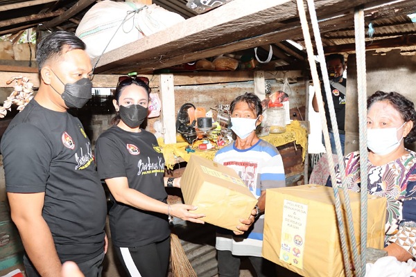 Polres Minahasa dan Media Gelar Safari Kamtibmas dan Berbagi Kasih