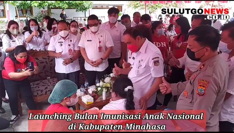 Launching Bulan Imunisasi Anak Nasional di Kabupaten Minahasa