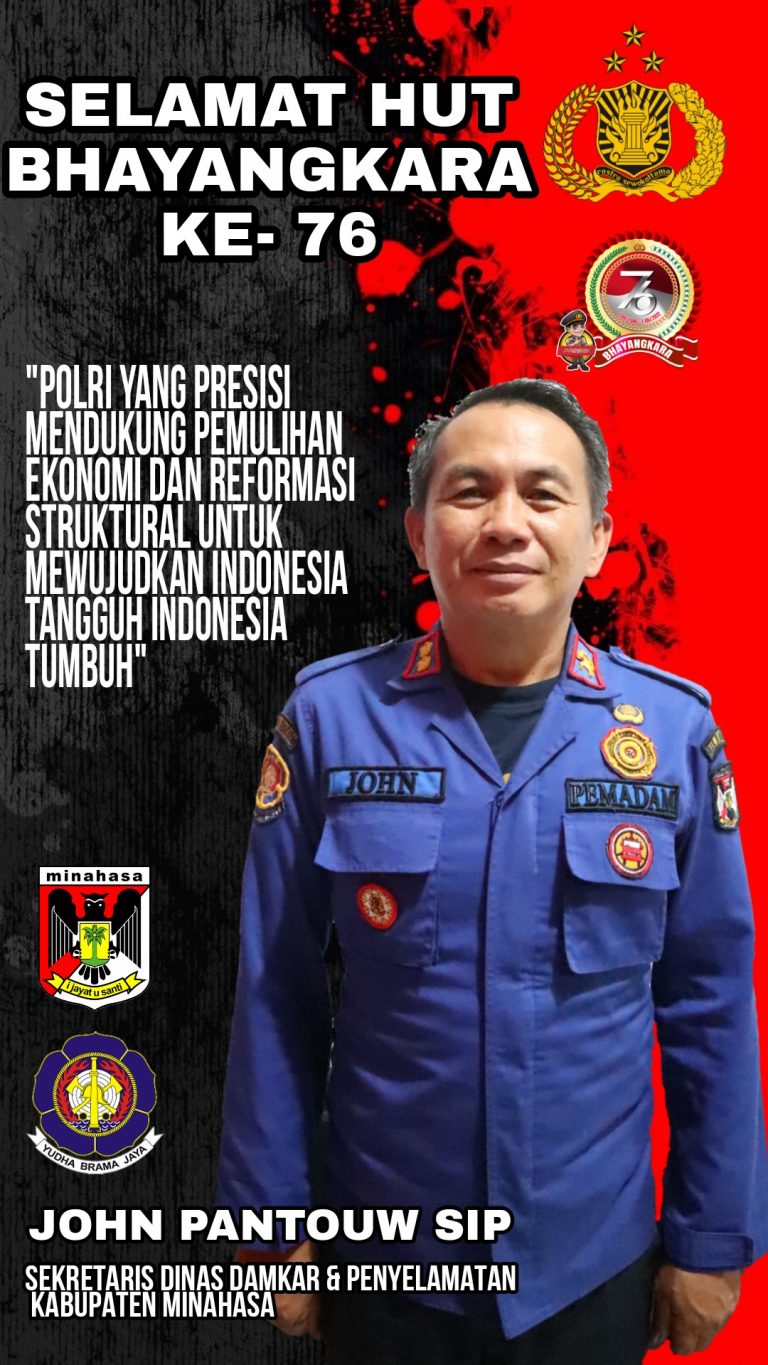 John Pantouw SIP, Sekdis Damkar dan Penyelamatan, Selamat HUT Bhayangkara Ke-76