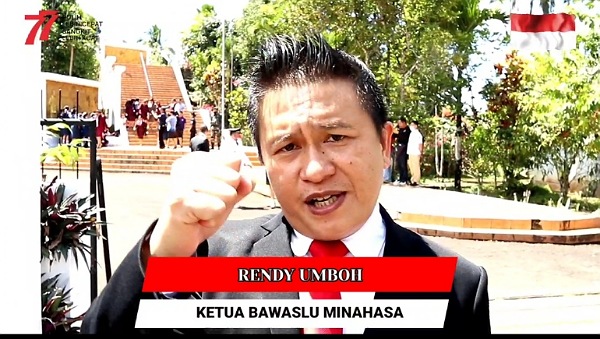 Rendy Umboh (Ketua Bawaslu Minahasa) Dirgahayu RI Ke- 77