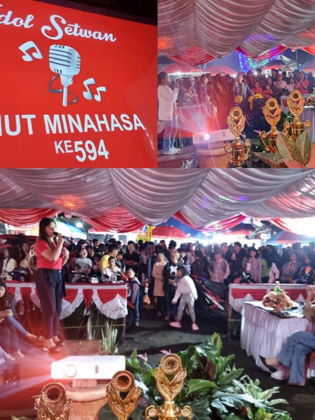 Setwan Idol Meriahkan Hari Jadi Minahasa Ke- 594