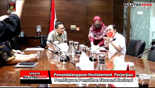 Penandatanganan Restatement  Perjanjian Pembiayaan Pemulihan Ekonomi Nasional