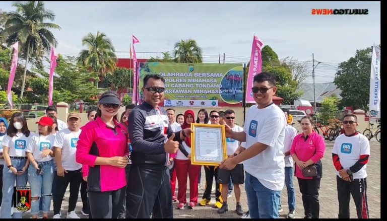 Polres Minahasa, BRI Cabang Tondano dan Wartawan Olahraga Bersama
