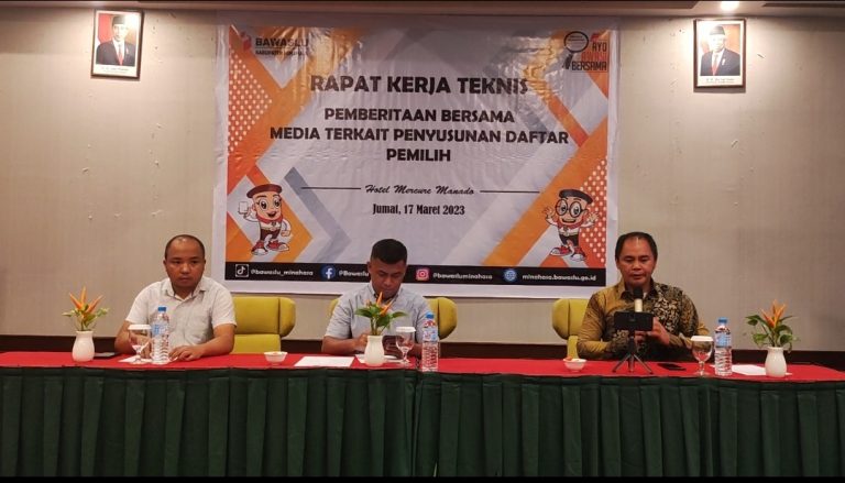 Bawaslu Minahasa Gandeng Media Terkait Penyusunan Daftar Pemilih