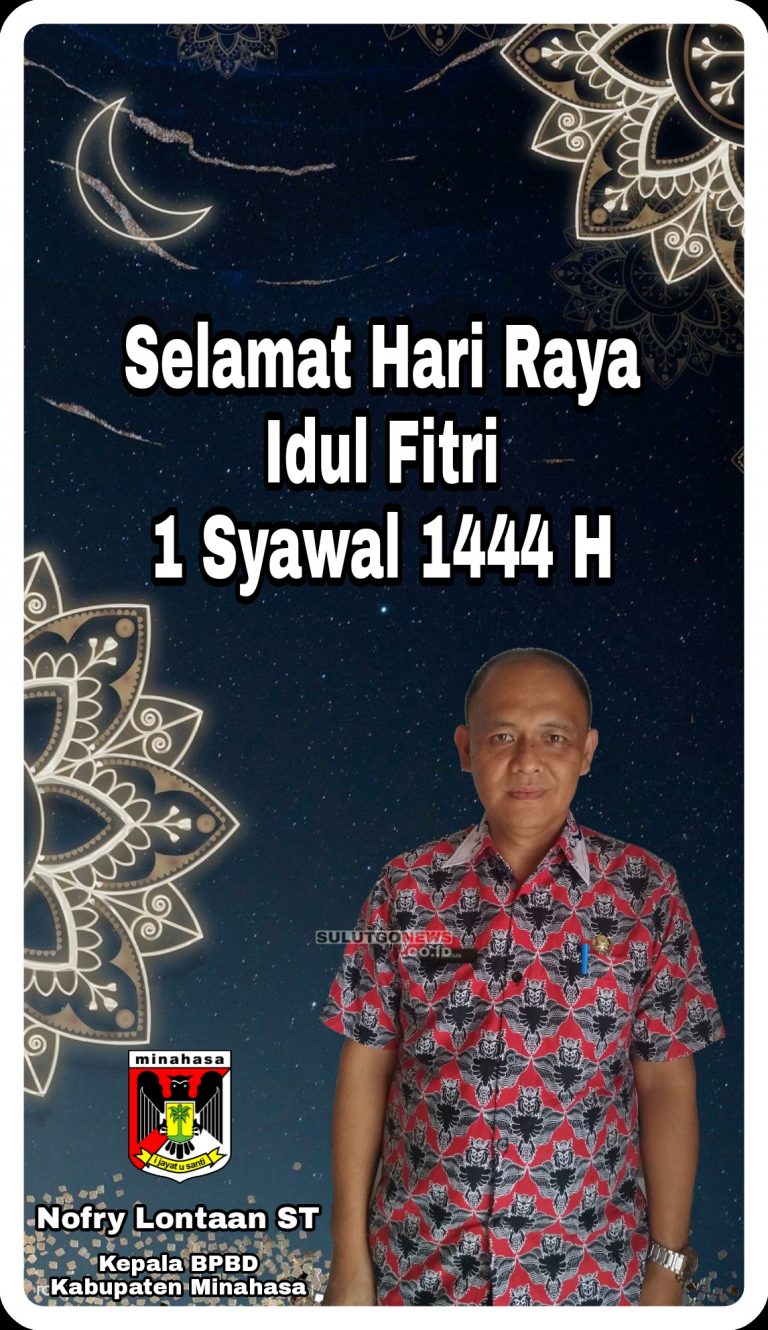 Nofry Lontaan ST, Mengucapkan Selamat Idul Fitri