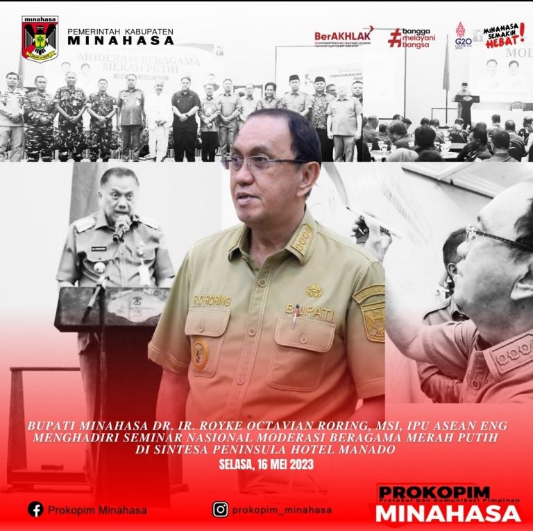 Bupati ROR Hadiri Seminar Nasional Moderasi Beragama Merah Putih