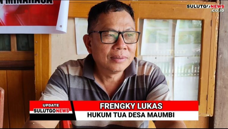 Berikan BLT Tiga Bulan, Pemerintah Desa Maumbi Minta Gunakan Beli Bahan Pokok