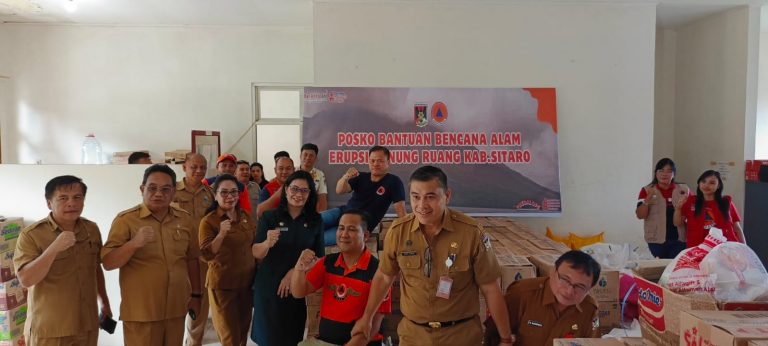 Bantuan Tahap Pertama Siap Disalurkan Pemkab Minahasa Untuk Korban Bencana Gunung Ruang