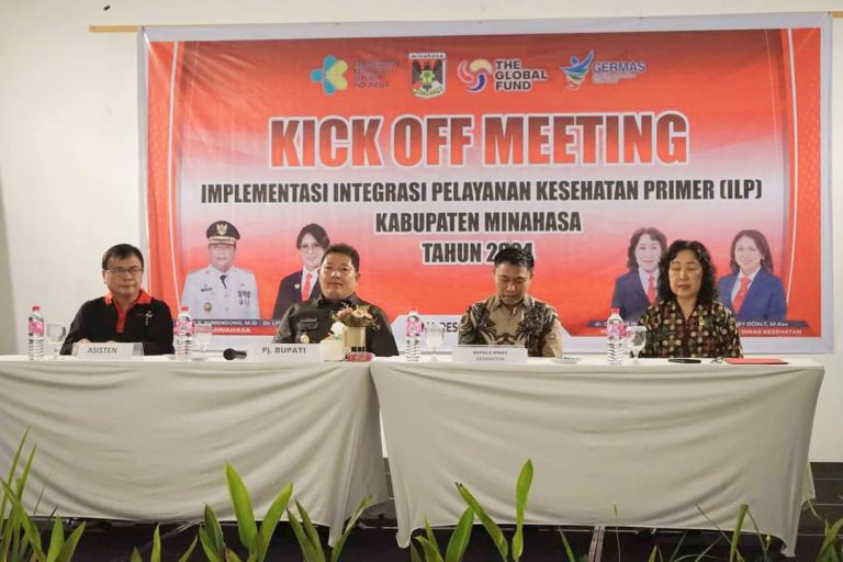 Bupati Kumendong Buka Kegiatan Kick Off Meeting Implementasi Integerasi Pelayanan Kesehatan Primer Tahun 2024.