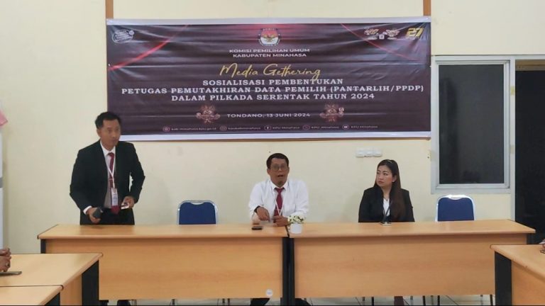 KPU Minahasa Sosialisasikan Pembentukan Petugas Pemutakhiran Data Pemilih ( Pantarlih/PPDP )