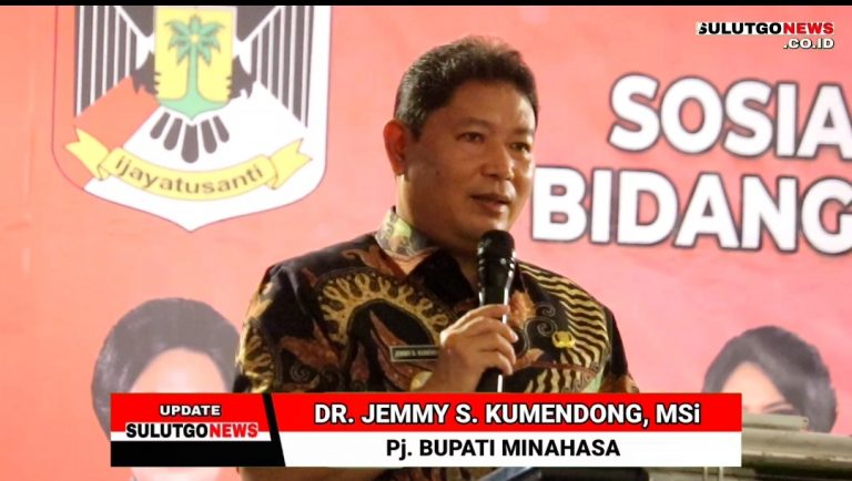 DIBUKA BUPATI JEMMY KUMENDONG, DINAS PPPA MINAHASA GELAR SOSIALISASI PEMENUHAN HAK ANAK SEBAGAI PEMILIH PEMULA