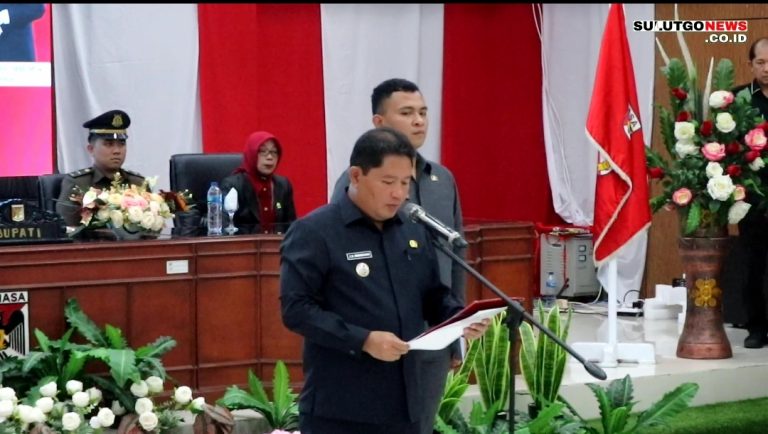 Bupati Kumendong Kukuhkan Paskibraka Kabupaten Minahasa Tahun 2024
