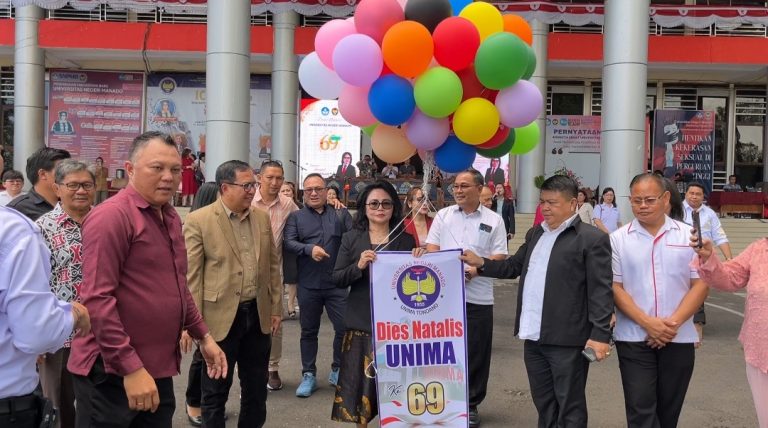 Rektor Prof. Deitje Katuuk Buka Rangkaian Kegiatan Dalam Rangka Dies Natalis Unima Ke- 69 Tahun