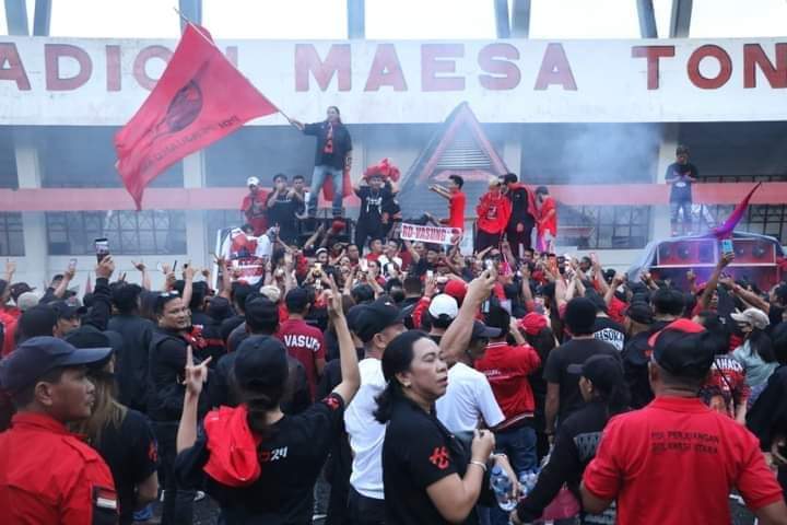 RD-Vasung dalam Debat Publik Kedua Dikawal Ribuan Massa