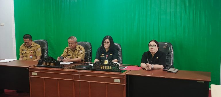 Sekda Watania Ikuti Rakor Pengendalian Inflasi dan Sosialisasi Bencana Hidrometeorologi