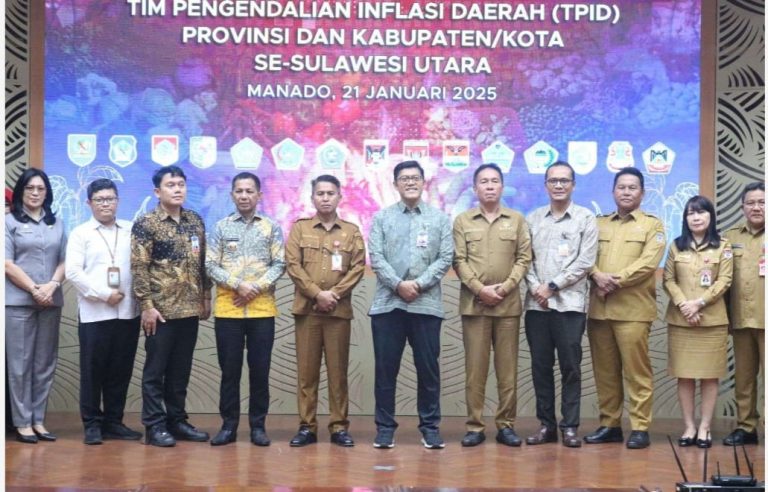 Sekda Minahasa Lynda Watania Ikuti High Level Meeting TPID dan TP2DD Sulawesi Utara