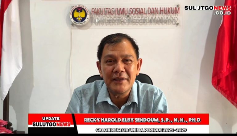 Jika Direstui Menjadi Rektor, Sendouw Siap Laksanakan Visi Misi Untuk Universitas Negeri Manado
